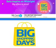 Flipkart Big Shopping Days Sale 07–09 December 